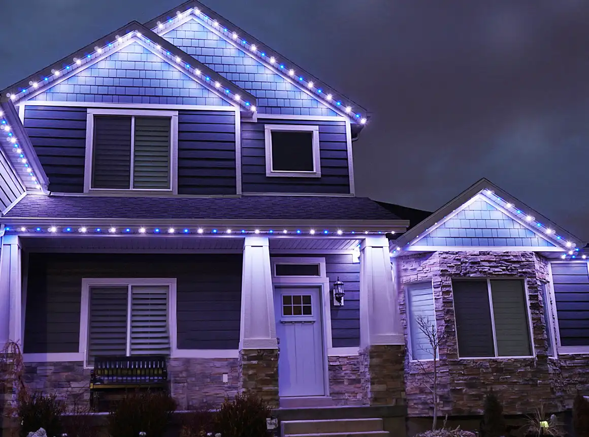 New Age Lights permanent outdoor lighting installation in Chattanooga